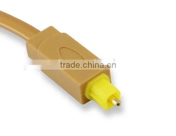 Gold Plated Metal Plug High Speed Digital Audio Fiber Toslink Cable Male to Male photo-2