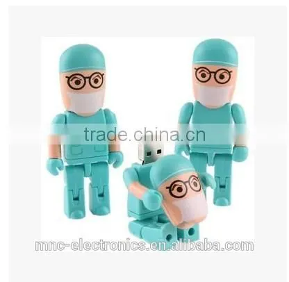 ABS Plastic Material Custom Logo Printing Dental Dentist Human Shape Usb Flash Pen Drive Quality Choice Supplier