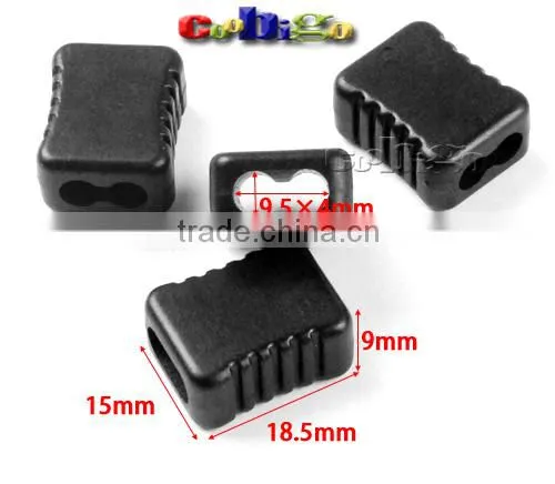 Rectangular Strip Sliding Rope Clamp Slider Cord Lock Ends Stopper For Paracord Rope String #FLS118
