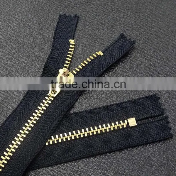 3# Auto Lock Close End Bronze Metal Zipper for Jeans Wholesale Cloth Accessories Zipper photo-4