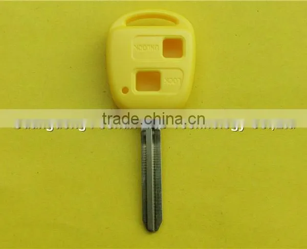 Colorful Cover Blue Red Pink Yellow 2 BTN Remote Car Key Blanks for Toyota RAV4 Replacement photo-5