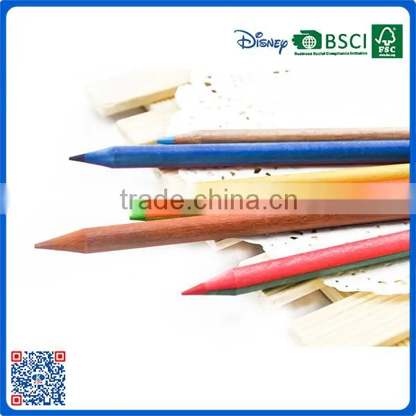 New Style Wholesale Customized School Color Wood 7 Inch Double-end Color Pencil for Gift photo-6