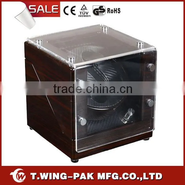 Wooden Watch Winders, Two Watches Display