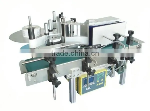 Semi-auto Wrap Around Adhesive Sticker Labeling Machine for Round Bottle Container Quality Choice photo-2