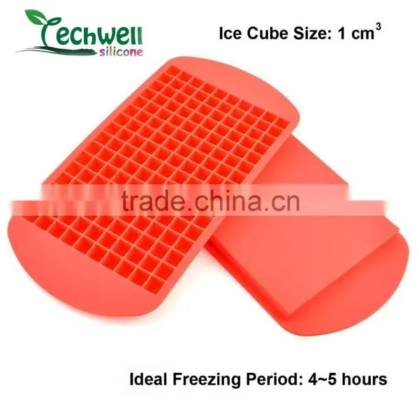 mini square and easy release silicone ice cube tray