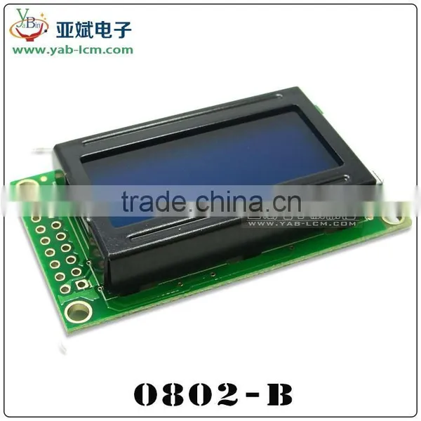 8*2 Character Lcd Module for Instrument and Meter Yellow Green Led and Black Words 8x2 Lcd Display photo-4