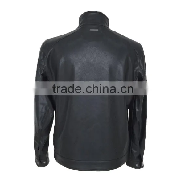 Fashion Outdoor Sport Entleman Varsity Softshell Down Leather Jacket photo-2
