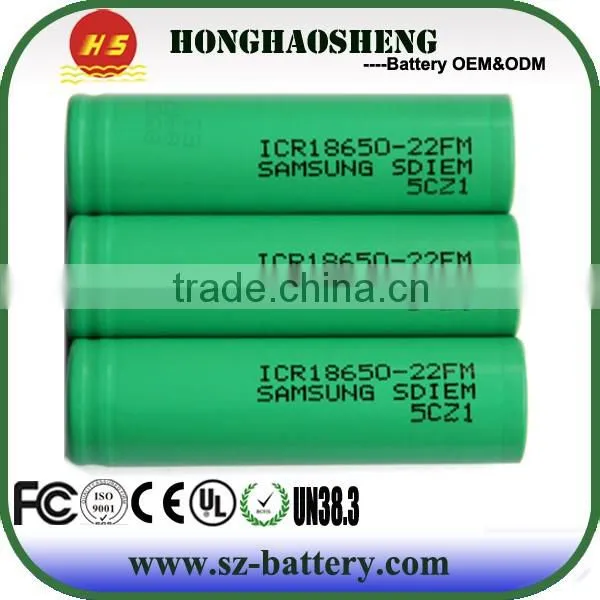 Samsung 3.7v ICR Battery 22FM 2200mah 18650 Batteries photo-2