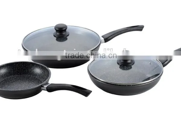 Aluminium Forged Marble Coated Kitchen Cookware Set photo-2