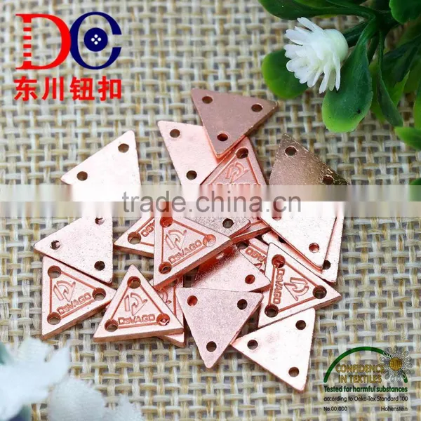 Custom Brand Logo Label Tag Nickel Plate Metal Plate for Garment photo-3