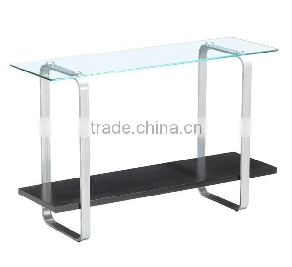 Cheap modern Hot seller glass console table for sale