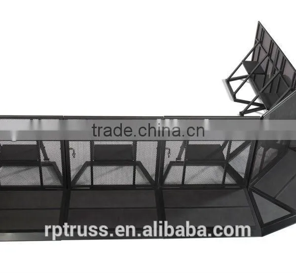 RP Black Color Aluminum Mojo Barricade With Pass-through Gate photo-4