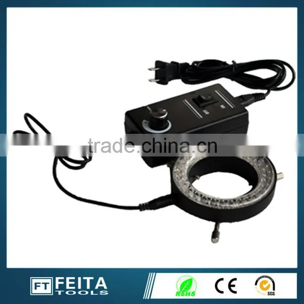 black Microscope LED Ring Light Source/led lighting for microscope lighted right