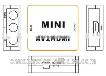 2015 Hot Factory Price MINI av to Hd up Scaler 1080P/720P,Top Quality Mini Composite AV To HD Video Converter photo-6