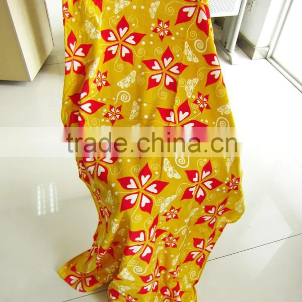 Cheap Cotton Reactive Printed Flower Beach Towel Fabric photo-5