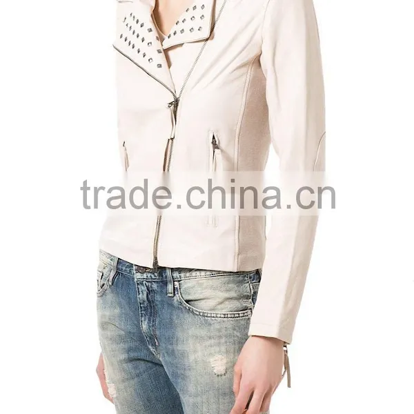 Cheap Price Ladies Leather Jacket photo-3