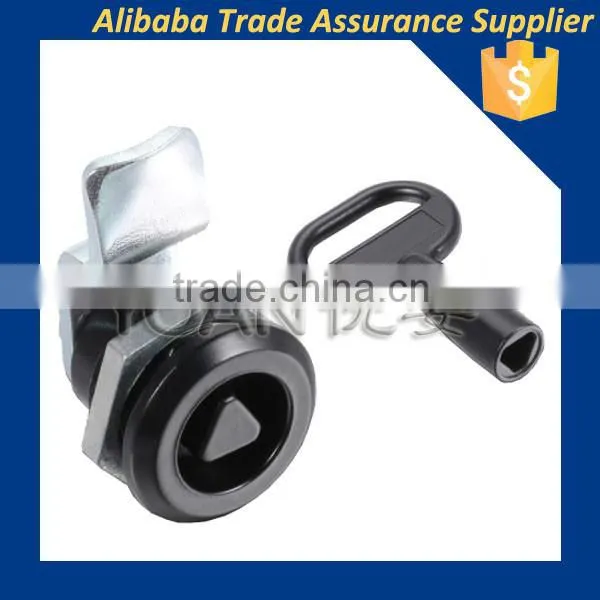 Bend locking plated mortise cabinet cam lock