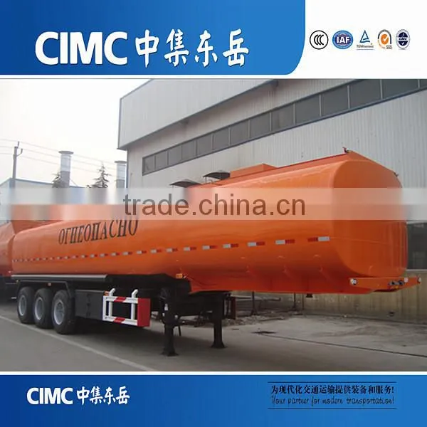 CIMC Brand 3 Axle Carbon Steel Semi Fuel Tanker Trailer With Multi Size and Capacity Optional photo-5