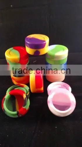 Colorful Silicone Insert Healthy Silicone Wax Jar With Lid Silicone Dab Wax Container Jars Small Silicone Container photo-3