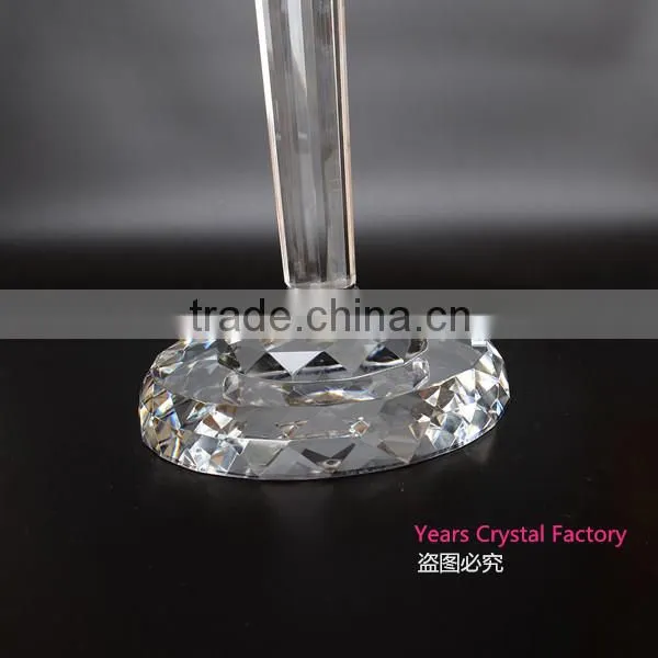 Beautiful Crystal Candelabra for Wedding Centerpiece Decoration Glass Hurricanes Candelabra Wedding Favors Stand photo-4