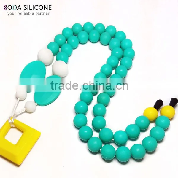 Baby Stuff Teething Necklace Safety Silicone Necklace photo-4