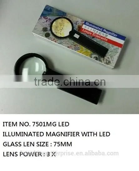 ILLUMINATED MAGNIFIER WITH LED