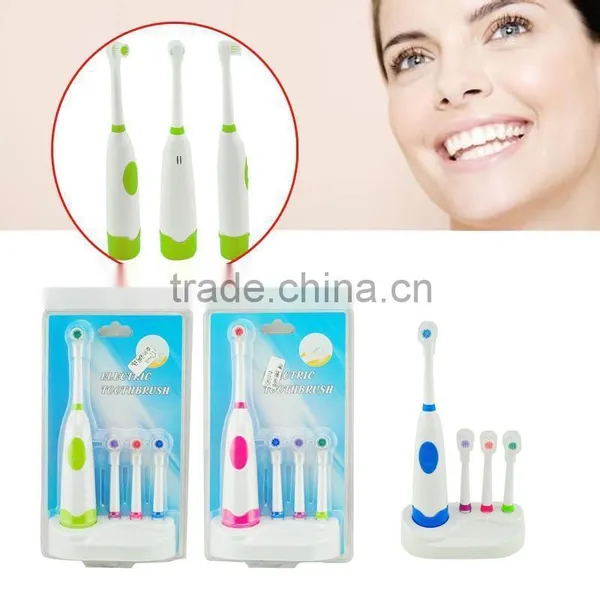 Teeth Tooth care New Electric Automatical Toothbrush + 3 Replacement Brush Heads