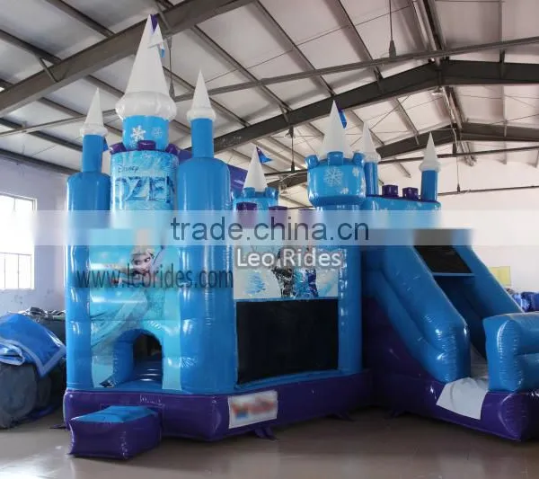 Frozen Castle Bounce House Five in One Combo, Kids Amusement Park photo-6