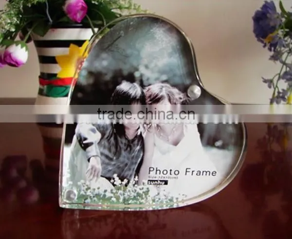 High Quality Clear Heart Shape Mini Acrylic Sexy Girl Photo Frame photo-2