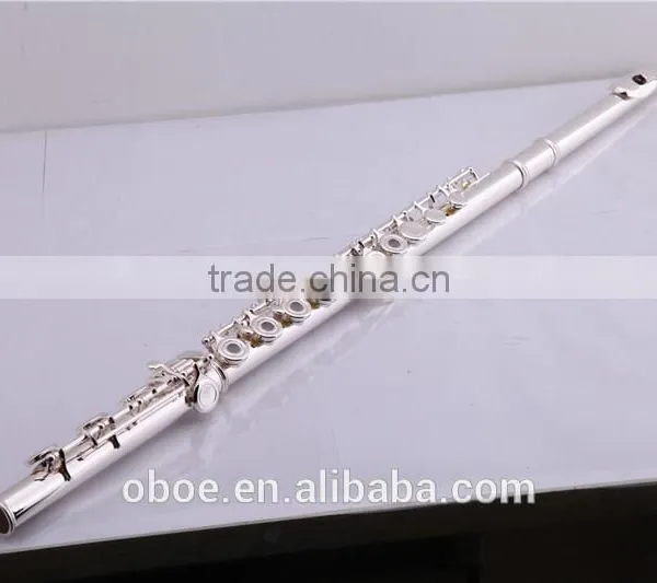 Musical Instrument 17 Open Holes Silver Plated Flute With Split E Mechanism Offset-G Keys and B Foot photo-3
