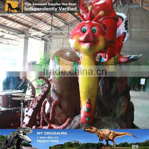 MY Dino-C073 Fiberglass Cartoon Character Statue Music Band photo-4