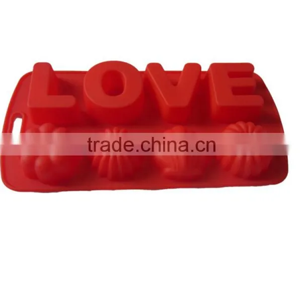Silicone Love Chocolate Mold,silicone Fondant Mould photo-4