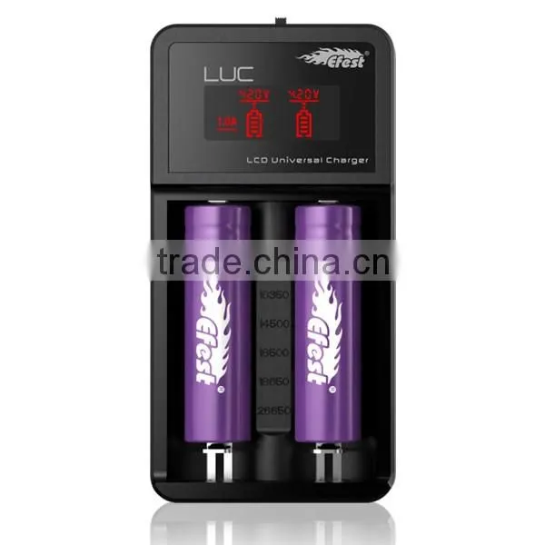 2016 Efest LUC V2 USB Output Charger Efest 18650 Li-ion Battery Charger VS Efest LUC V6/v4/nitecore D2 Battery Charger photo-2