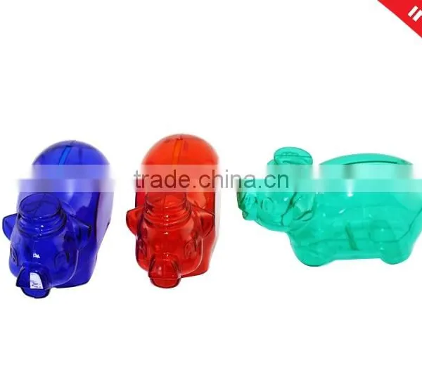 Colorful money saving box plastic piggy bank