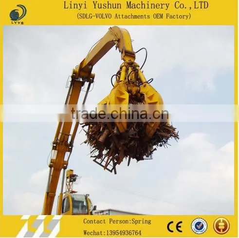 High Quality China Manufacturer Stone Grapple Suitable for Excavator, Hydraulic 360 Degree Rotating Grapple for Excavator