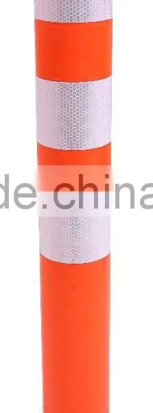 Orange Flexible Plastic Warning Post for Traffic