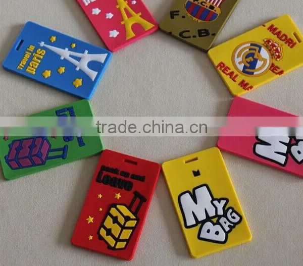 Personalized National Flag Soft Pvc Travel for Travel/airline Travel Luggage Tag photo-5