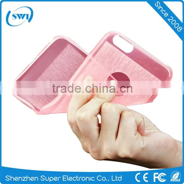 Super Slim 1.0mm Crystal Soft TPU Protecive Case Shinning Back Cover Shellfor IPhone 6/6s Plus photo-5