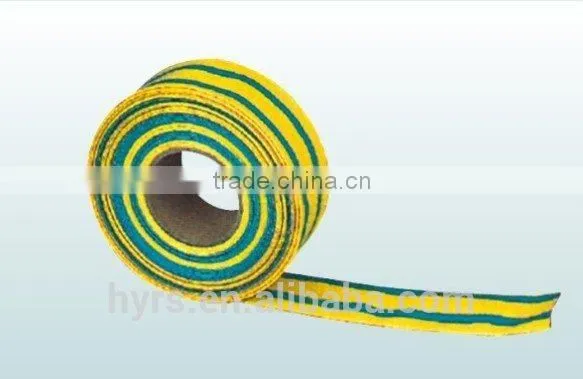 Flame Retardant Heat Shrinkable Yellow and Green Striped Tube