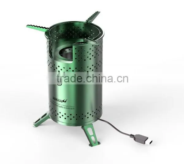 New Designed Single Burner Cylinder Outdoor Stove Camping Pellet Stove and Firewood Burner