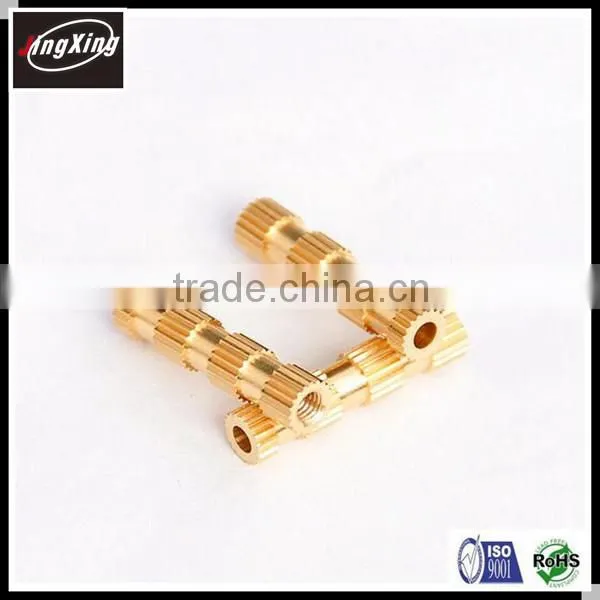 M3X22 Long Straight Brass Knurled Threaded Inserts Nut photo-2