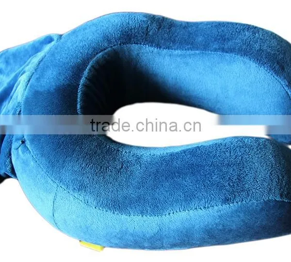 Foldable Memory Foam Travel U Shape Neck Pillow With Portable Bag photo-2