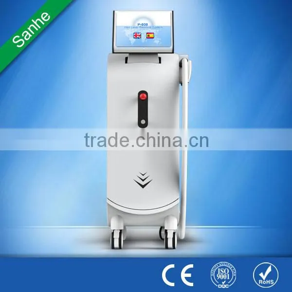 Germany Tec 808nm Diode Laser Hair Removal Machine / 808 Laser Speed Hair Removal