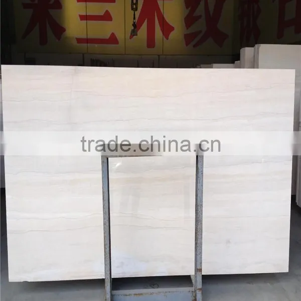 Raw Ginkgo Beige Wooden Marble Flooring