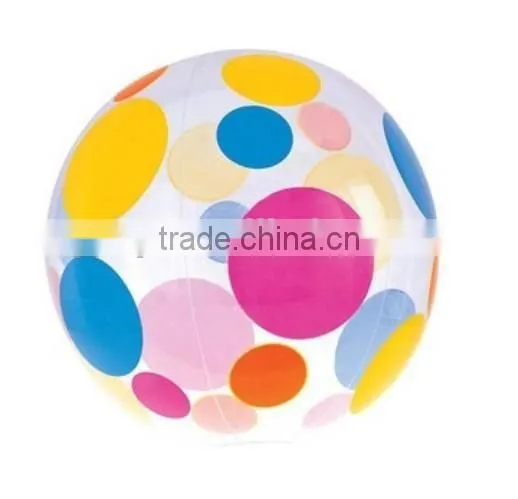 Colourful Plastic Beach Inflatable Ball With Six Panels photo-4