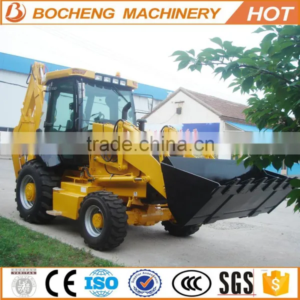 Used Backhoe Wheel Loader SAM388 With 1CBM Bucket For Sale photo-2