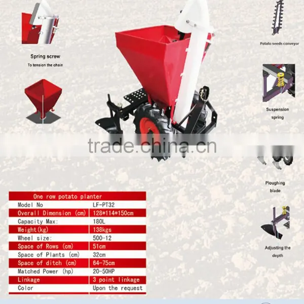 Tractor Drive Potato Planting Machine Seeder 1 Row Potato Planter photo-2