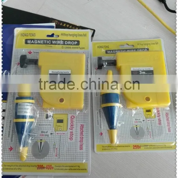 3m Yellow Plastic Box Magnetic Plumb Bob With Chromed Bob photo-5