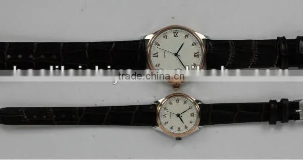Kemp Classical Marked Practical Suit Leatherette Wristband Watches