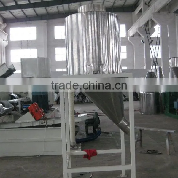 PE PP Film /flakes Agglomerator/Compactor Granulating Line photo-6